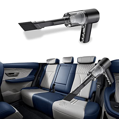 Middrivr Car Vacuum Cleaner, Portable Cordless 5500PA Mini Vacuum, Handheld Vacuum Cleaner Cordless Blow & Suction for Vehicle, Home and Office - Middrivr