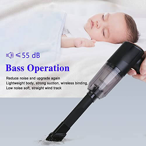 Middrivr Car Vacuum Cleaner, Portable Cordless 5500PA Mini Vacuum, Handheld Vacuum Cleaner Cordless Blow & Suction for Vehicle, Home and Office - 5