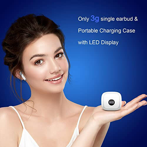 Wireless Earbuds, Bluetooth 5.4 Ear Buds LED Power Display Headphones Bass Stereo, Bluetooth Earbuds in-Ear Noise Cancelling Mic, 40H Playback Mini Case IP7 Waterproof Sports Earphones for Android iOS - 12
