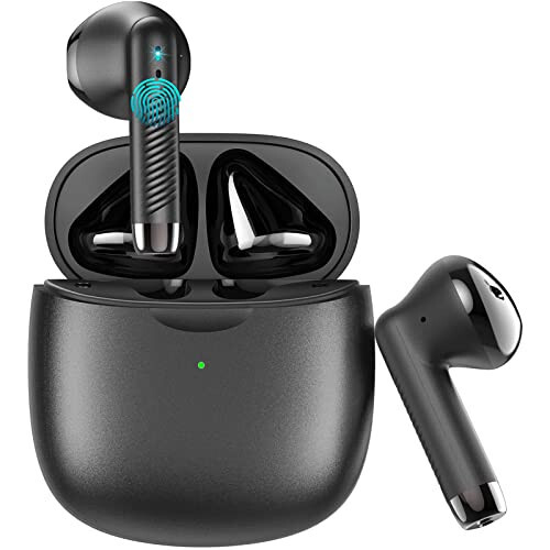 Wireless Earbuds, Bluetooth 5.4 Earbuds Stereo Bass, Bluetooth Headphones in Ear Noise Cancelling Mic, Earphones IP7 Waterproof Sports, 32H Playtime USB C Mini Charging Case Ear Buds for Android iOS - 7