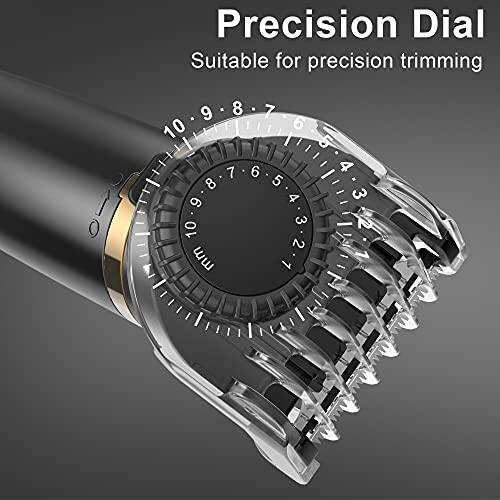 Hatteker Hair Clipper Cordless Barber Clipper T-Blade Beard & Nose Trimmer Grooming Kit Professional IPX7 Waterproof - 4