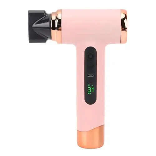 Cordless Hair Dryer,Portable Blow Dryer for Women Men,Hot Cold Blow 15000mAh Rechargeable Lightweight Portable Blow Dryer for Dormitory Travel,Fast Drying as Salon (US Plug) - 1