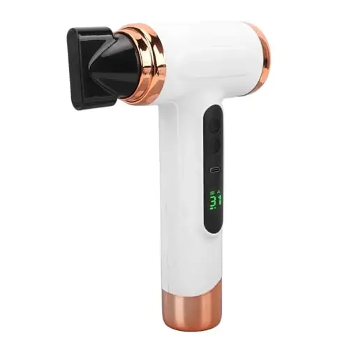 Cordless Hair Dryer,Portable Blow Dryer for Women Men,Blow 15000mAh Rechargeable Lightweight Portable Blow Dryer for Dormitory Travel,Fast Drying as Salon (US Plug) - 1