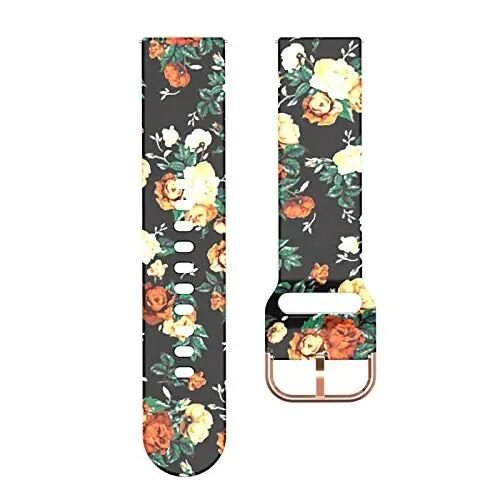 Chofit for KACUBAKU G39 Pro/SOUYIE GTX13/Faweio GTX13/YMZ GTX13,DR03 Watch Band Pattern Breathable Silicone Wristband Waterproof Strap Smartwatch Accessories - 4