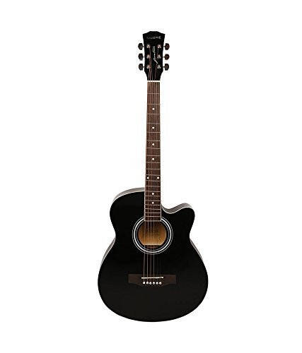 Kadence Frontier Series Acoustic Electric Guitar - Spruce Wood Finish Electric Acoustic Guitar (Black EQ) - Electro Acoustic Guitars with Strings, Strap, Pickup and Bag - Semi Acoustic Guitar - 2