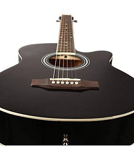 Kadence Frontier Serisi Akustik Elektro Gitar - Ladin Ağacı Kaplamalı Elektro Akustik Gitar (Siyah EQ) - Teller, Kayış, Manyetik ve Kılıflı Elektro Akustik Gitarlar - Yarı Akustik Gitar - 5