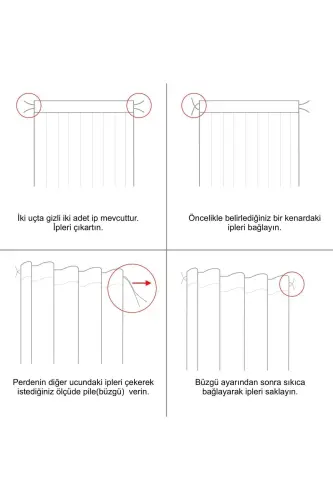 Kadife Dokulu Ekstrafor Büzgülü Füme Yüksek Kalite Fon Perde Tek Kanat-Füme - 5