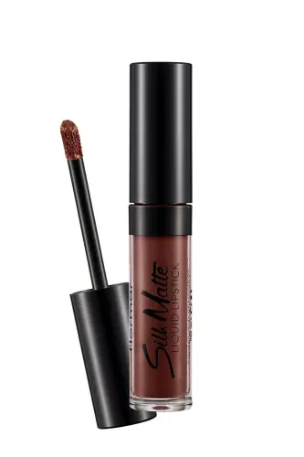 Kadife Dokulu Likit Mat Ruj (ÇİKOLATA KAHVE)-silk Matte Liquid Lipstick-016 Hot Cocoa-8690604505432 - 016 HOT COCOA - Flormar (1)