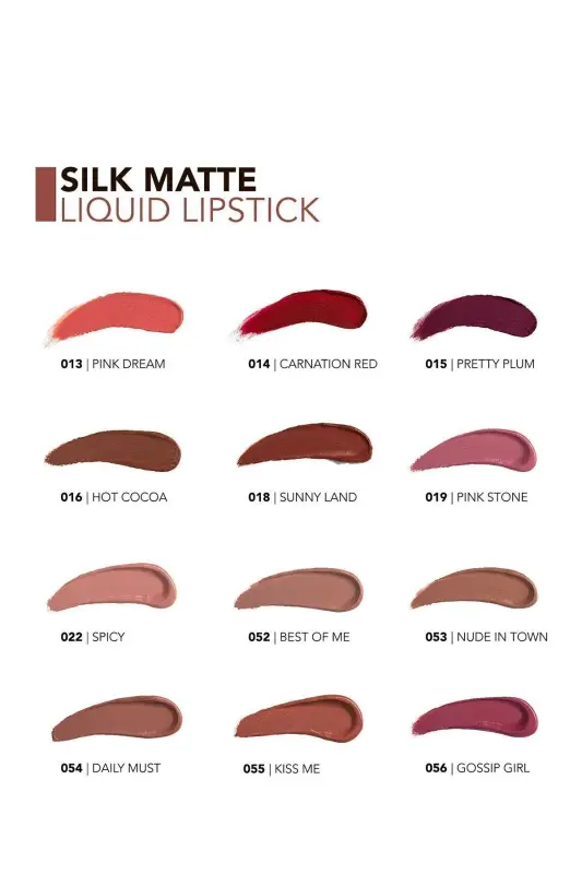 Kadife Dokulu Likit Mat Ruj - Silk Matte Liquid Lipstick - 004 Daısy - 8690604397334 - 004 DAISY - 6