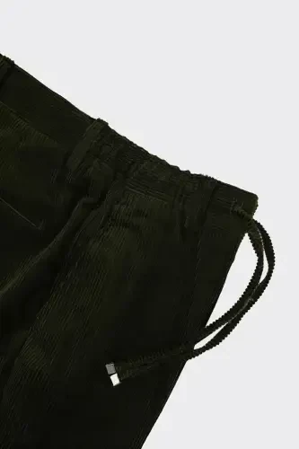 Kadife Kumaş Jogger Erkek Pantolon-kaw2510w-Haki - KADIR BÜYÜKKAYA (1)