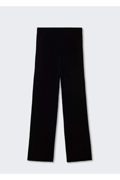 Kadife Kumaş Pantolon-Siyah - 3