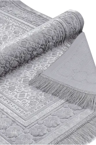 Kadife Seccade İnci Velvet Pearl - Gri-Gri - 3