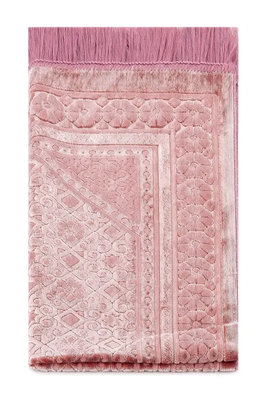 Kadife Seccade İnci Velvet Pearl - Gül Kurusu-Gül Kurusu - 5