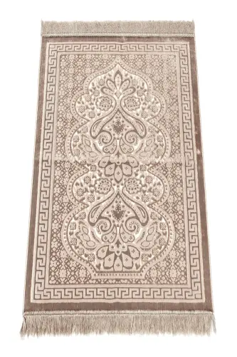 Kadife Seccade İnci Velvet Pearl - Kahverengi - Kahverengi 