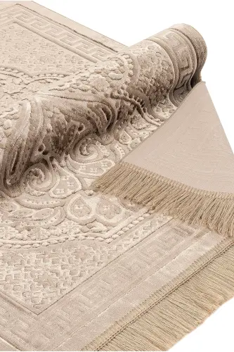 Kadife Seccade İnci Velvet Pearl - Kahverengi - Kahverengi - 4