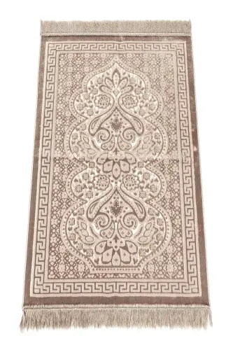 Kadife Seccade İnci Velvet Pearl - Kahverengi - Kahverengi - 6