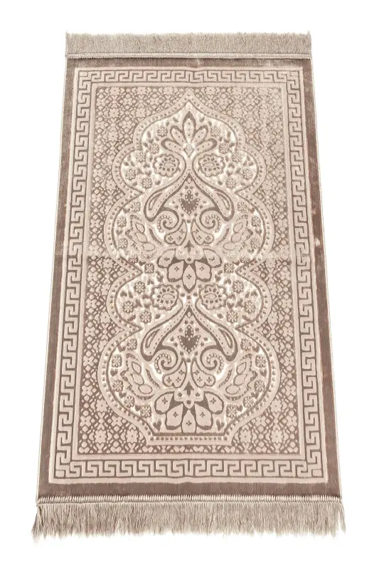 Kadife Seccade İnci Velvet Pearl - Kahverengi - Kahverengi - 6