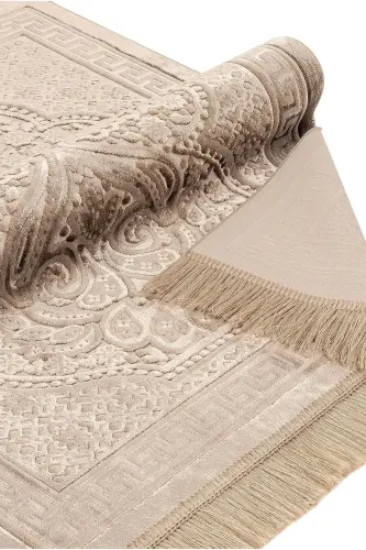 Kadife Seccade İnci Velvet Pearl - Kahverengi - Kahverengi - 8