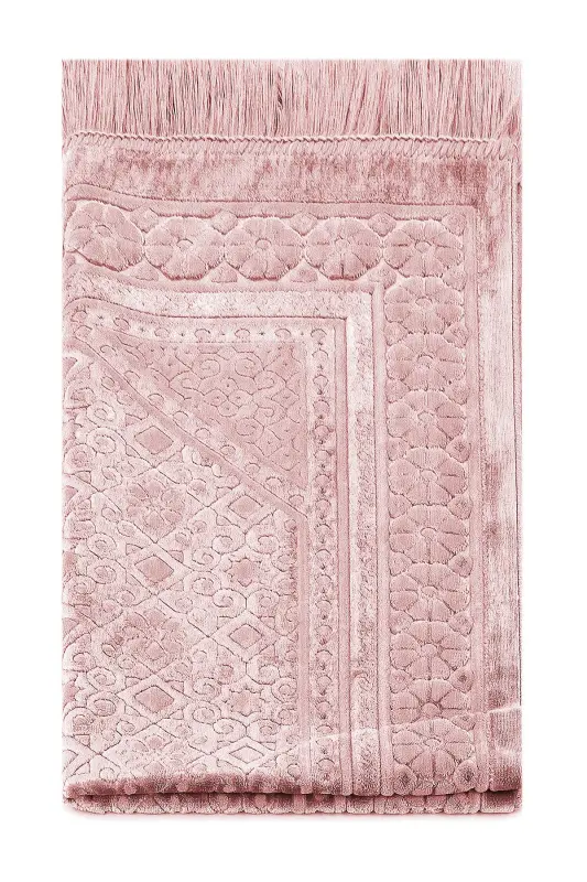 Kadife Seccade İnci Velvet Pearl - Pudra-Pudra - 4