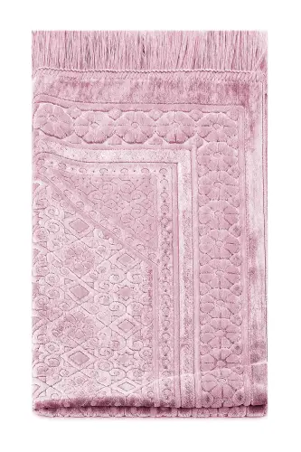 Kadife Seccade İnci Velvet Pearl - Pudra - Pudra - 4