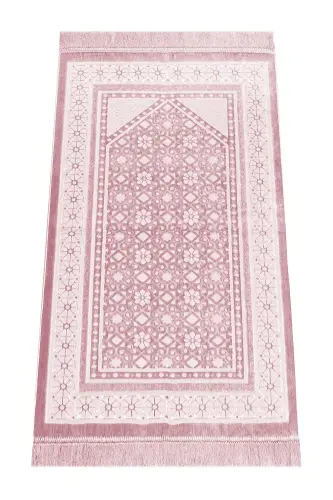 Kadife Seccade İnci Velvet Pearl - Pudra - Pudra 