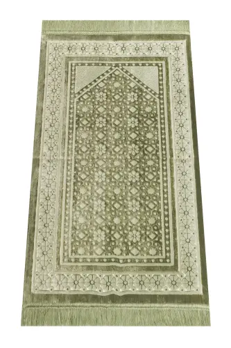 Kadife Seccade İnci Velvet Pearl - Yeşil - Yeşil - 6