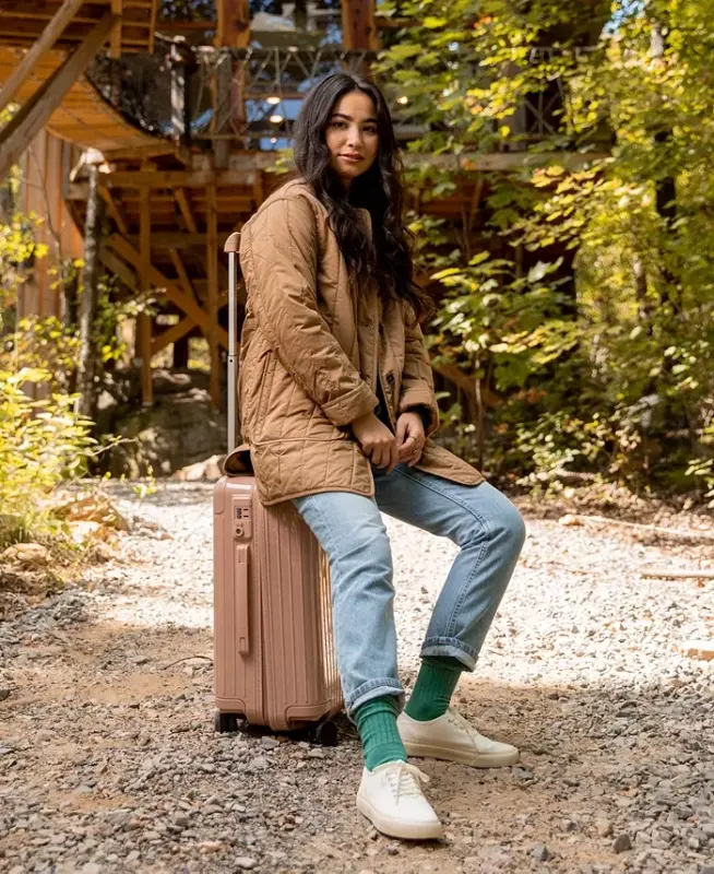 Kadın 6'lı Günlük Fitilli Uzun Çorap - Denim - 2