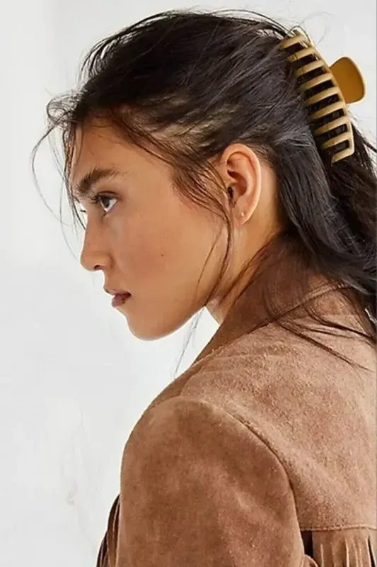 Kadın 6'lı Renkli Xl Mandal Toka Seti (RENKLİ KISKAÇLI SAÇ TOKASI 11 CM)-COLORS - 2