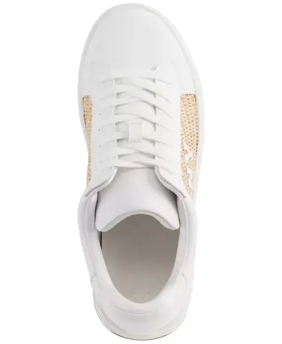 Women's Abeni Arch Raffia Logo Low-Top Sneakers - 4