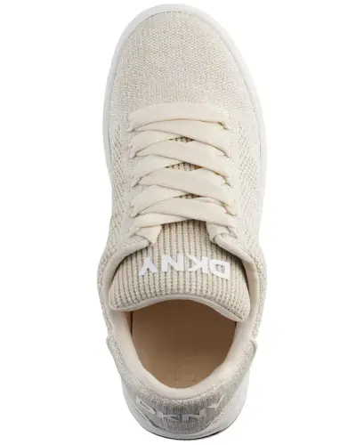 Women's Abeni Lace-Up Low-Top Sneakers - Bone/Silver - 4