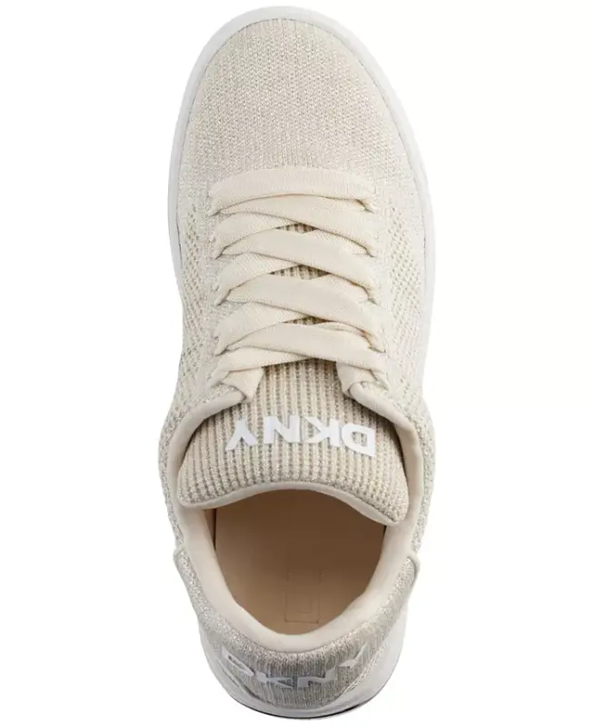 Women's Abeni Lace-Up Low-Top Sneakers - Bone/Silver - 4