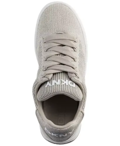Women's Abeni Lace-Up Low-Top Sneakers - Stone Grey/Silver - 4