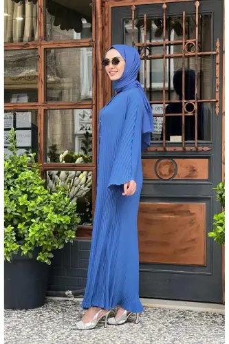 Kadın Akor Abaya - MAVİ - PIEEF (1)