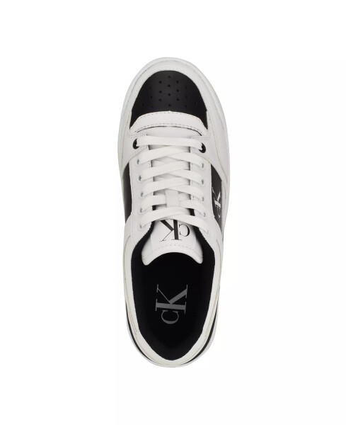 Alondra Lace-Up Platform Sneakers - Black/White - 4
