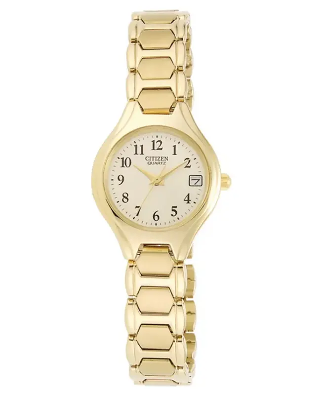 Women's Gold-Tone Stainless Steel Bracelet Watch 23mm EU2252-56P - No Color - CITIZEN