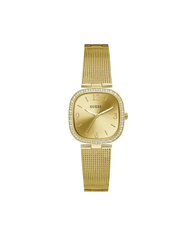 Women's Gold-Tone Stainless Steel Mesh Bracelet Watch 32mm-Gold-Tone - GUESS