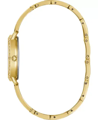 Women's Gold-Tone Stainless Steel Semi-Bangle Bracelet Watch 30mm-Gold - GUESS (1)