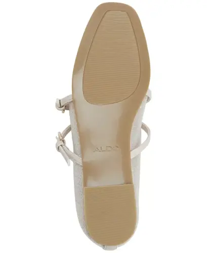 Women's Amberlee Cross Strap Ballet Flats - Grey Mesh - 5