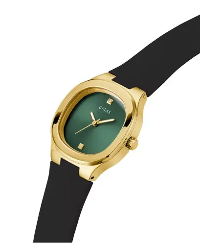 Women's Analog Black Silicone Watch 32mm - Black - 4