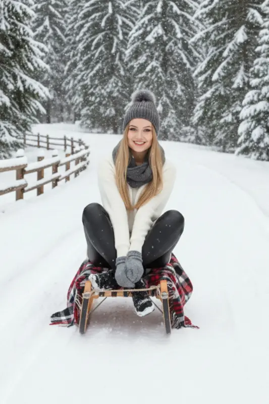 Kadın Antrasit Triko Ponponlu Bere Ve Örgü Boyunluk Set-Antrasit - 2