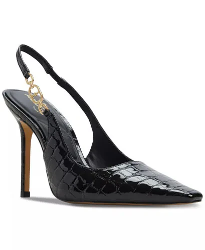 Women's Araminta Slingback Pumps-Black Croco - ALDO
