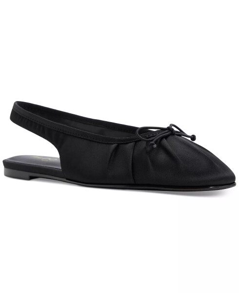 Women's Arlet Slingback Flats - Black Satin - ALDO