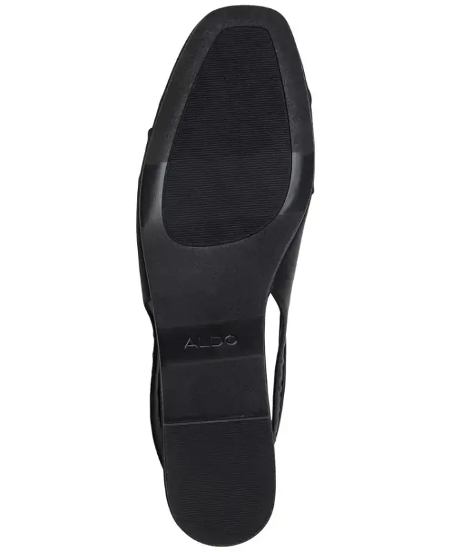 Women's Arlet Slingback Flats - Black Satin - 5