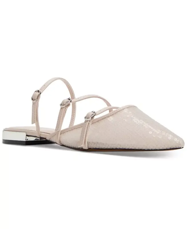 Women's Aspynn Strappy Buckle Flats - Grey - ALDO