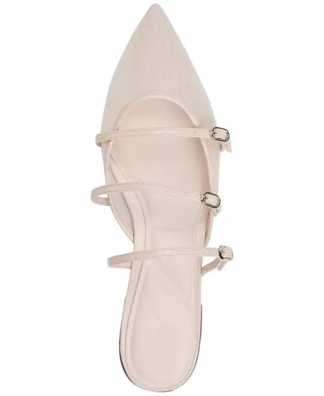 Women's Aspynn Strappy Buckle Flats - Grey - 4