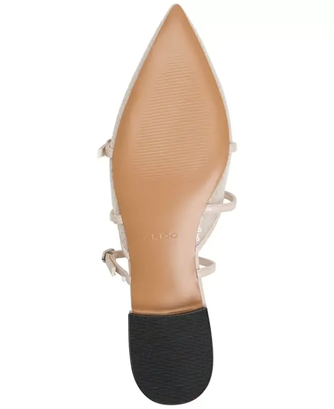 Women's Aspynn Strappy Buckle Flats - Grey - 5