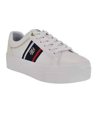 Women's Badria Logo Platform Sneakers - White 