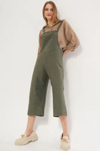 Kadın Bahçıvan Tulum ARM-20K001117-Koyu Haki - 4