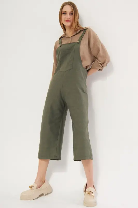 Kadın Bahçıvan Tulum ARM-20K001117-Koyu Haki - 4