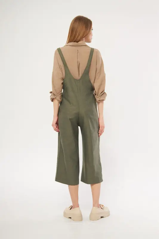 Kadın Bahçıvan Tulum ARM-20K001117-Koyu Haki - 5